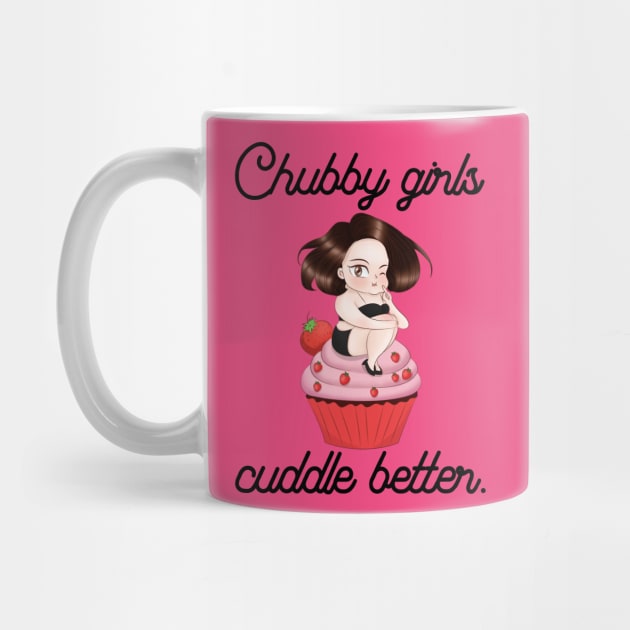 Chubby girls cuddle better - fat thick sexy cuddle oversize cute cake sweet by papillon